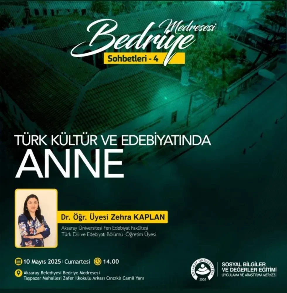 Aksaray Bedriye Medresesinde Anlamlı Anneler Günü Programı