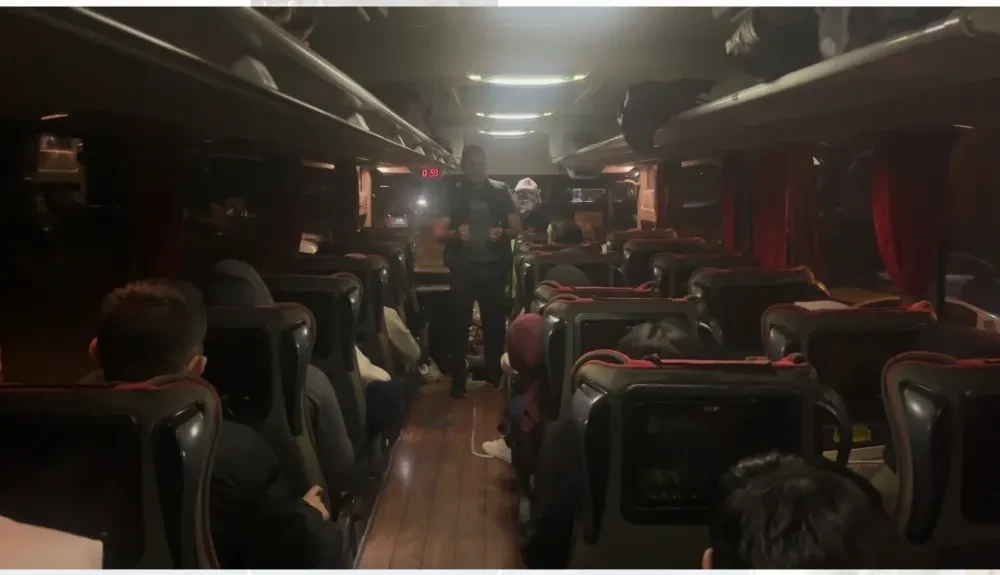 Aksaray’da Jandarmadan Şehirlerarası Otobüslere Sivil Denetim
