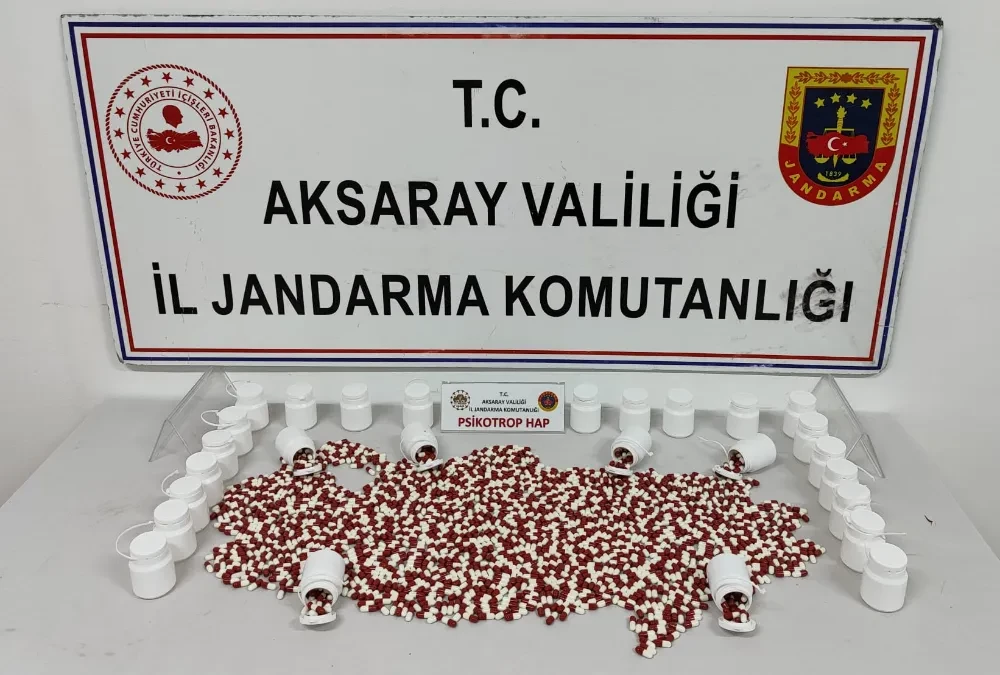 Aksaray’da Uyuşturucu Operasyonu: 2 Binin Üzerinde Sentetik Ecza Ele Geçirildi