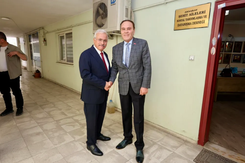 Aksaray Valisi’nden Gaziler Günü’nde Şehit Aileleri Derneğine  Anlamlı Ziyaret