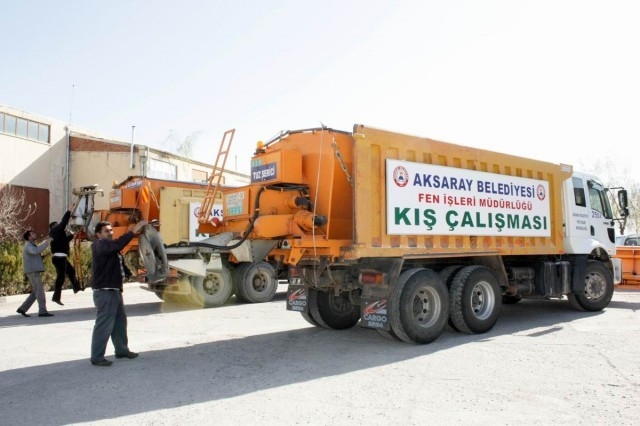Aksaray Belediyesi kış hazırlıklarını tamamladı