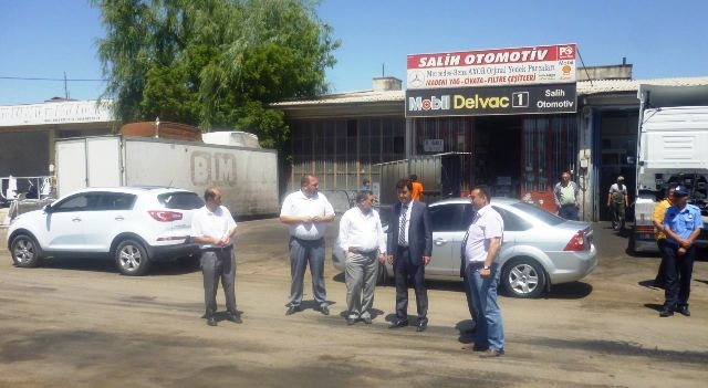 Aksaray Belediyesi sanayi sitesindeki çevre ve görüntü kirliliğini yerinde tespit etti