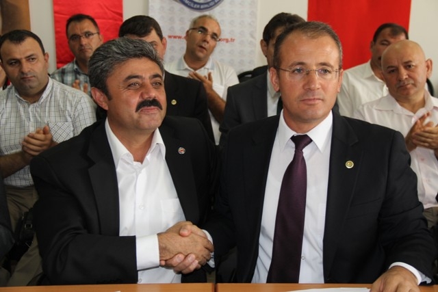 Aksaray Eğitim Bir-Sen`de nöbet değişimi