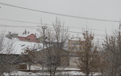 Aksaray Güne Karla başladı 