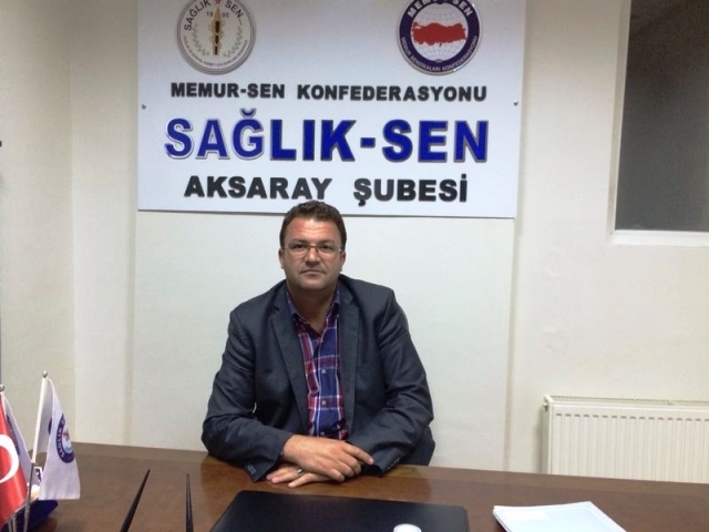 Aksaray Sağlık Sen Şube Başkalığına Şahin Meral seçildi