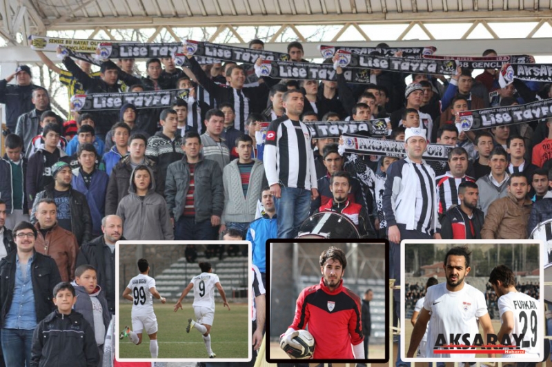 Aksarayspor`da taraftardan tam destek