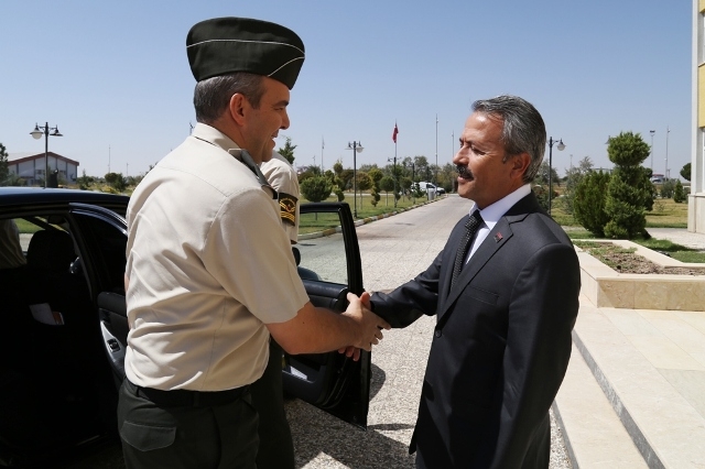 Albay Ölmez`den Rektör Acar`a Nezaket Ziyareti