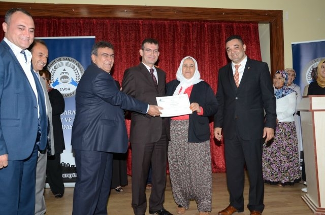 ATSO Tarafından Ortaköy`de Girişimcilere Sertifikaları Dağıtıldı