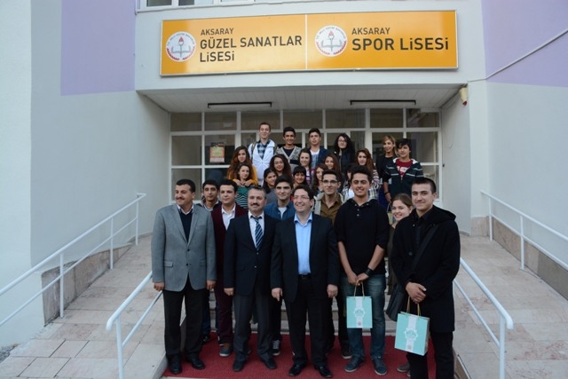 Başkan Yazgı Aksaray Güzel Sanatlar Lisesi`ni Ziyaret Etti