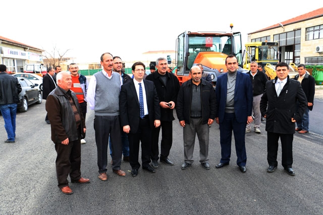 Galericiler esnafının asfalt isteği yerine getirildi
