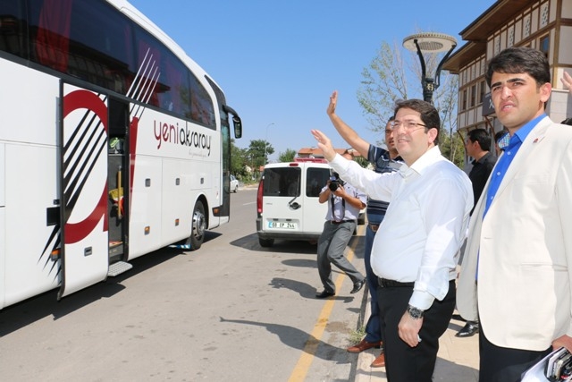 Gurbetçiler oy kullanmak üzere Konya ve Kayseri`ye gönderildi