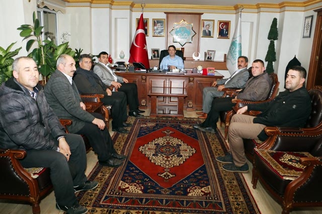 Hal komisyoncular derneğinden başkan Yazgı`ya ziyaret