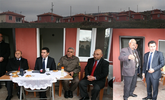 KÖYLÜLER YENİ EVLERİNE KAVUŞTULAR