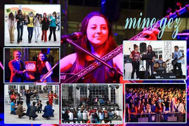Mine Gez ilk bahar şenliği konserini ASÜ`de verdi 