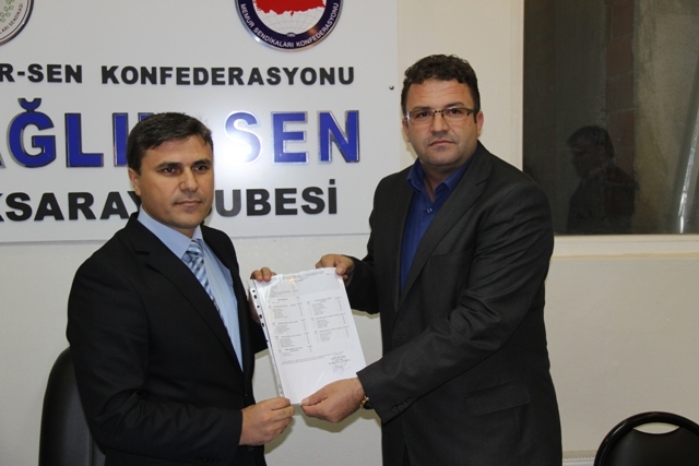 Sağlık-Sen`de görev değişimi yapıldı