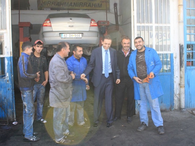 Sanayi Esnafından Av.Özkan Doygun`a tam destek
