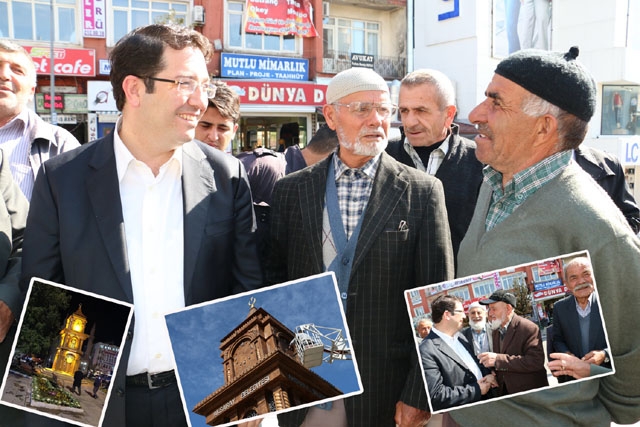 Vatandaşlardan Başkan Yazgı`ya Saat Kulesi Teşekkürü