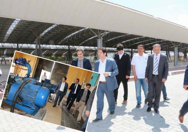Yazgı pazar pazarı ve Arıtma tesisinde incelemelerde bulundu